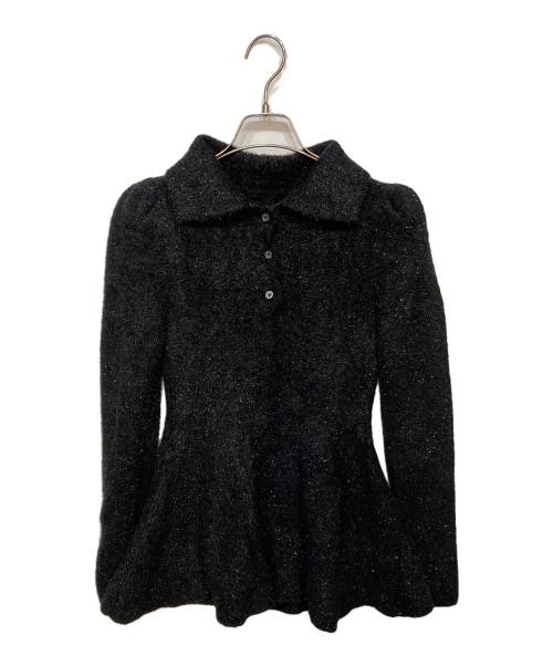 Bibiy.（ビビィ）Bibiy. (ビビィ) LISA PEPURAMU KNIT ブラック サイズ:FREEの古着・服飾アイテム