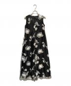 ackaエーシーケーエー）の古着「floral long dress」｜ブラック