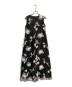 acka（エーシーケーエー）の古着「floral long dress」｜ブラック