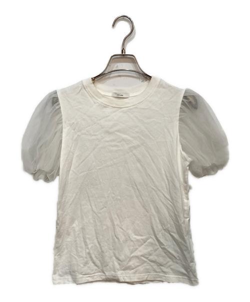 CLANE（クラネ）CLANE (クラネ) チュールベストレイヤードTシャツ ホワイト サイズ:1の古着・服飾アイテム