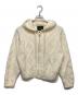 The Barnnet（ザ バーネット）の古着「Boen Cable Knit Zip-Up Hoodie」｜ホワイト