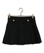 HER LIP TOハーリップトゥ）の古着「Vienna Pleated Mini Skirt」｜ブラック