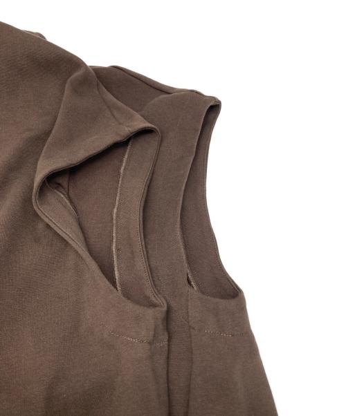 LOUNIE（ルーニー）LOUNIE (ルーニー) ハーフジップ カットソー & ロングスカート セットアップ ブラウン サイズ:38の古着・服飾アイテム