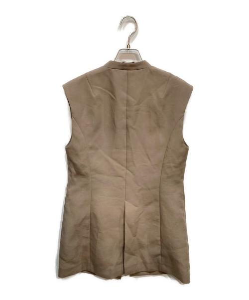 Noble（ノーブル）Noble (ノーブル) Vカラーナロージレ ブラウン サイズ:36の古着・服飾アイテム