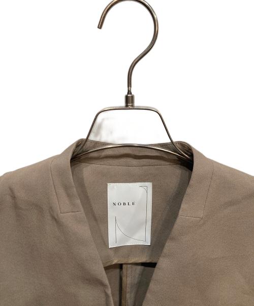 Noble（ノーブル）Noble (ノーブル) Vカラーナロージレ ブラウン サイズ:36の古着・服飾アイテム
