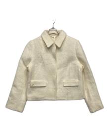 CELFORD（セルフォード）の古着「ステンカラーショートジャケット」｜ホワイト