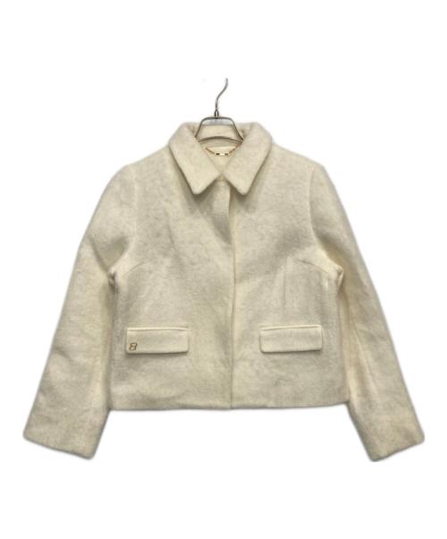 CELFORD（セルフォード）CELFORD (セルフォード) ステンカラーショートジャケット ホワイト サイズ:38の古着・服飾アイテム
