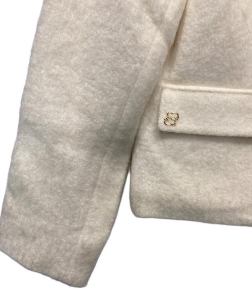 CELFORD（セルフォード）CELFORD (セルフォード) ステンカラーショートジャケット ホワイト サイズ:38の古着・服飾アイテム