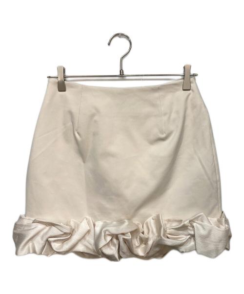 HER LIP TO（ハーリップトゥ）Her lip to (ハーリップトゥ) Volant Mini Skirt アイボリー サイズ:Mの古着・服飾アイテム
