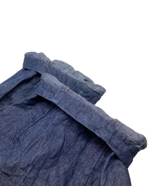 nest Robe（ネストローブ）nest Robe (ネストローブ) 10ozリネンデニムワイドテーパードパンツ インディゴ サイズ:FREEの古着・服飾アイテム