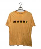 MARNIマルニ）の古着「3DロゴTシャツ」｜オレンジ