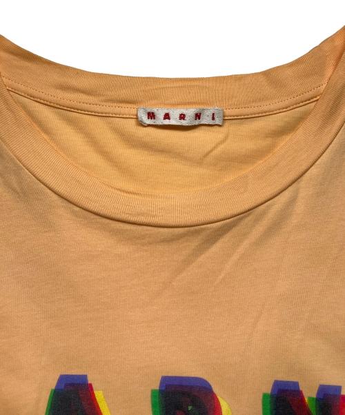 MARNI（マルニ）MARNI (マルニ) 3DロゴTシャツ オレンジ サイズ:52の古着・服飾アイテム