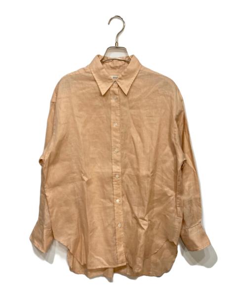 journal standard L'essage（ジャーナルスタンダード レサージュ）journal standard L'essage (ジャーナルスタンダード レサージュ) オーガニックリネンロングシャツ ベージュ サイズ:サイズ詳細参照の古着・服飾アイテム