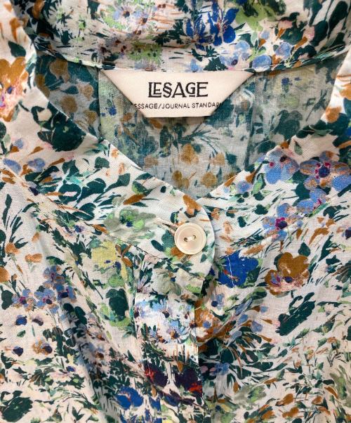 journal standard L'essage（ジャーナルスタンダード レサージュ）journal standard L'essage (ジャーナルスタンダード レサージュ) DEVEAUX/ドットタックスリーブシャツ グリーン サイズ:サイズ詳細参照の古着・服飾アイテム