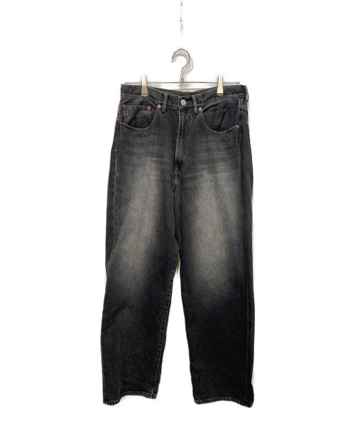 BEAMS（ビームス）BEAMS (ビームス) Wide Denim Pants ワイド デニム パンツ ブラック サイズ:Sの古着・服飾アイテム