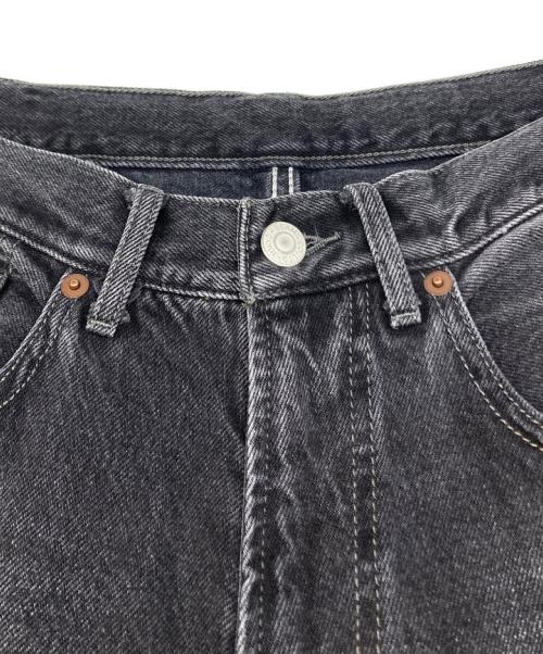 BEAMS（ビームス）BEAMS (ビームス) Wide Denim Pants ワイド デニム パンツ ブラック サイズ:Sの古着・服飾アイテム