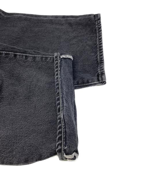 BEAMS（ビームス）BEAMS (ビームス) Wide Denim Pants ワイド デニム パンツ ブラック サイズ:Sの古着・服飾アイテム