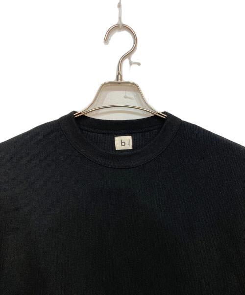 blurhms ROOTSTOCK（ブラームスルーツストック）blurhms ROOTSTOCK (ブラームスルーツストック) Rough&Smooth Thermal Baseball Tee ブラック サイズ:2の古着・服飾アイテム