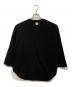 blurhms ROOTSTOCK（ブラームスルーツストック）の古着「Rough&Smooth Thermal Baseball Tee」｜ブラック