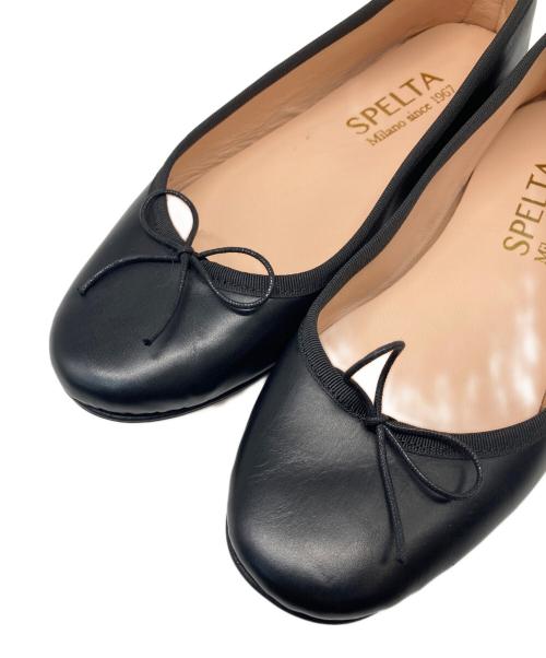 SPELTA（スペルタ）spelta (スペルタ) フラットパンプス ブラック サイズ:36の古着・服飾アイテム