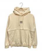 Craymeクレイミー）の古着「2way Logo Hoodie」｜ベージュ