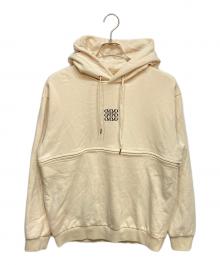 Crayme（クレイミー）の古着「2way Logo Hoodie」｜ベージュ