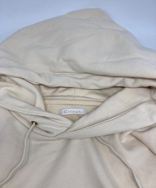Crayme（クレイミー）Crayme (クレイミー) 2way Logo Hoodie ベージュ サイズ:FREEの古着・服飾アイテム