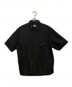 MAISON SPECIAL×THOMAS MASONメゾンスペシャル×トーマスメイソン）の古着「Prime-Over Short Sleeve Shirt」｜ブラック