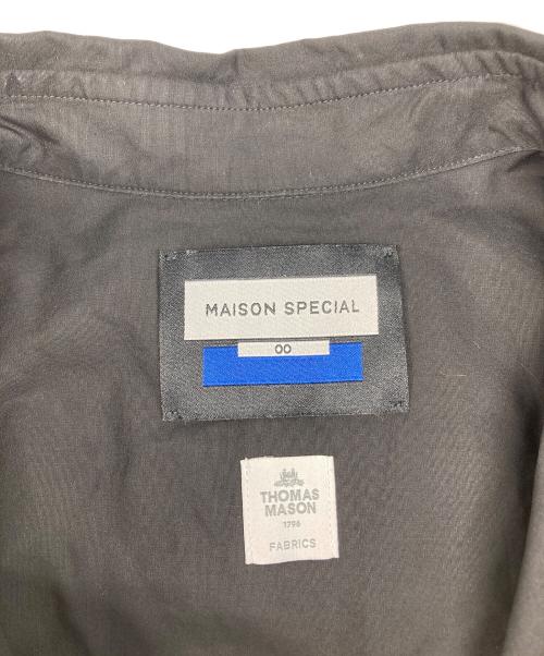 MAISON SPECIAL（メゾンスペシャル）MAISON SPECIAL (メゾンスペシャル) THOMAS MASON (トーマスメイソン) Prime-Over Short Sleeve Shirt ブラックの古着・服飾アイテム