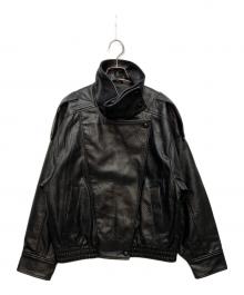 ZARA（ザラ）の古着「エコレザージャケット」｜ブラック