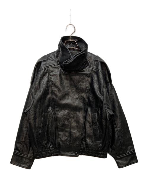 ZARA（ザラ）ZARA (ザラ) エコレザージャケット ブラック サイズ:Sの古着・服飾アイテム
