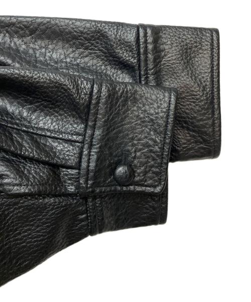 ZARA（ザラ）ZARA (ザラ) エコレザージャケット ブラック サイズ:Sの古着・服飾アイテム