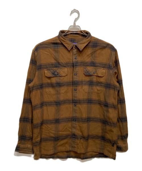 Patagonia（パタゴニア）Patagonia (パタゴニア) ライトウェイト フィヨルド フランネルシャツ ブラウン サイズ:XLの古着・服飾アイテム
