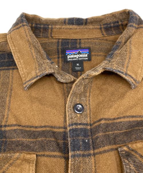 Patagonia（パタゴニア）Patagonia (パタゴニア) ライトウェイト フィヨルド フランネルシャツ ブラウン サイズ:XLの古着・服飾アイテム