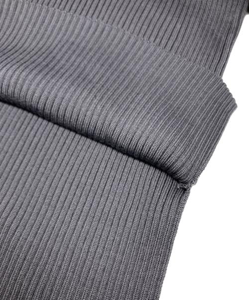 BATONER（バトナ―）BATONER (バトナ―) SOLID WOOL RIB BOAT NECK グレー サイズ:1の古着・服飾アイテム
