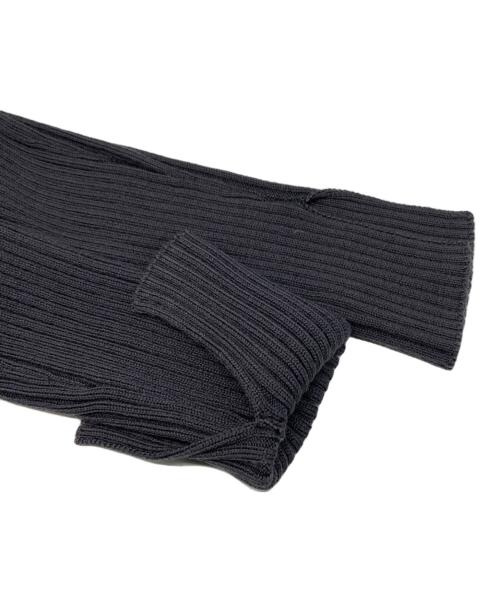 BATONER（バトナ―）BATONER (バトナ―) SOLID WOOL RIB BOAT NECK グレー サイズ:1の古着・服飾アイテム