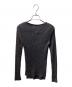BATONER（バトナ―）の古着「SOLID WOOL RIB BOAT NECK」｜グレー