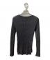 BATONER (バトナ―) SOLID WOOL RIB BOAT NECK グレー サイズ:1：5000円