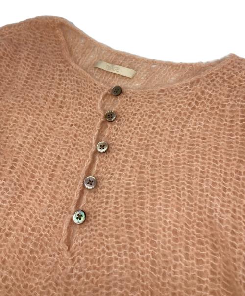 Plage（プラージュ）Plage (プラージュ) HENLEY ALPACA mix プルオーバー ピンク サイズ:表記無し（実寸参照）の古着・服飾アイテム