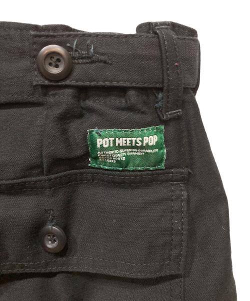 POT MEETS POP（ポットミーツポップ）POT MEETS POP (ポットミーツポップ) パンツ ブラック サイズ:XXLの古着・服飾アイテム