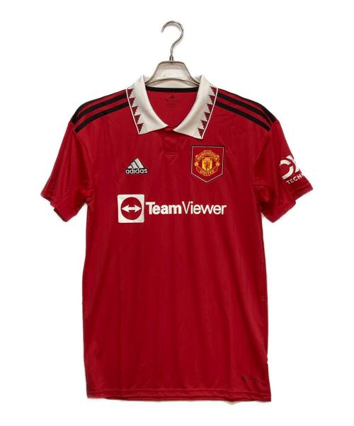 adidas（アディダス）adidas (アディダス) ゲームシャツ レッド サイズ:L 未使用品の古着・服飾アイテム