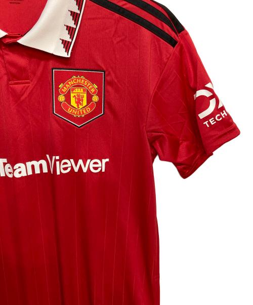 adidas（アディダス）adidas (アディダス) ゲームシャツ レッド サイズ:L 未使用品の古着・服飾アイテム