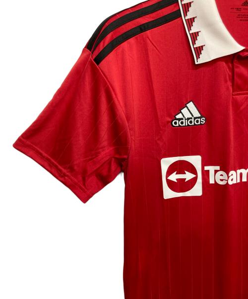adidas（アディダス）adidas (アディダス) ゲームシャツ レッド サイズ:L 未使用品の古着・服飾アイテム