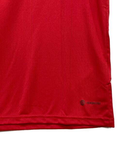 adidas（アディダス）adidas (アディダス) ゲームシャツ レッド サイズ:L 未使用品の古着・服飾アイテム