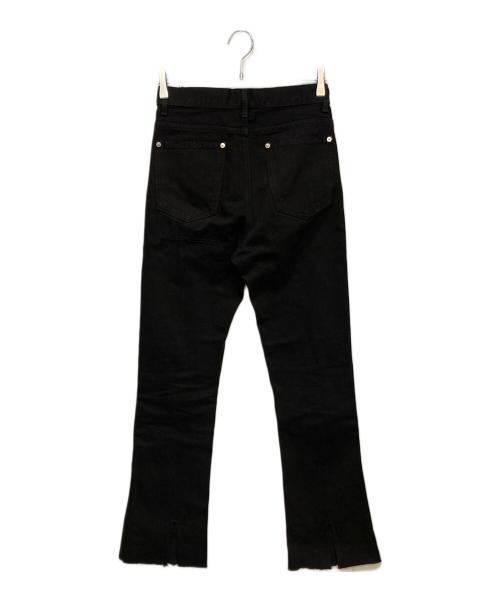 holiday（ホリデー）holiday (ホリデー) DAMAGE DENIM HIGH WAIST SKINNY FLARE PANTS ブラック サイズ:Ｓの古着・服飾アイテム