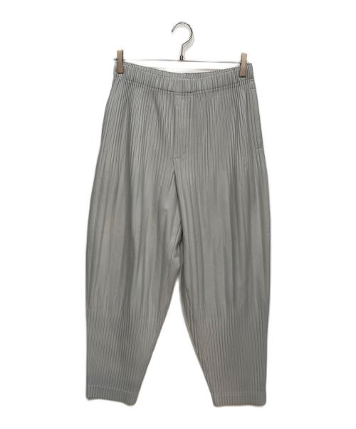 HOMME PLISSE ISSEY MIYAKE（オム プリッセ イッセイ ミヤケ）HOMME PLISSE ISSEY MIYAKE (オム プリッセ イッセイ ミヤケ) プリーツパンツ グレー サイズ:2の古着・服飾アイテム