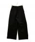 THE TOE (ザ・トゥー) STRASBOURG SLIT PANTS ブラック サイズ:Ｓ：8000円