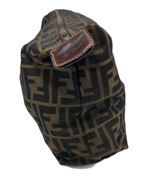 FENDI（フェンディ）FENDI (フェンディ) ズッカ柄ポーチ ブラウンの古着・服飾アイテム