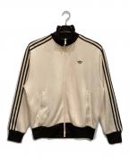 adidasアディダス）の古着「FIRE BIRD ニット トラック トップ」｜ベージュ