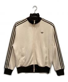adidas（アディダス）の古着「FIRE BIRD ニット トラック トップ」｜ベージュ